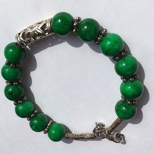 GREEN BALL BRACELET